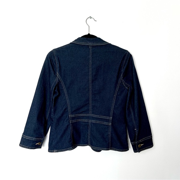 Apostrophe Stretch Fit Light Denim Jean Jacket Size 2 - Picture 2 of 5